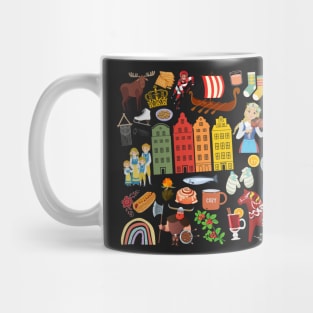 Sweden Travel Icon Mug